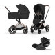 Cybex - Platinum PRIAM 5 Comfort Kinderwagen Set 3 in 1 inkl. Cybex Cloud T (Rosegold Sepia black)