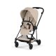 Cybex - Platinum MIOS 4 Comfort Kombikinderwagen 2 in 1 Mattblack Cozy beige