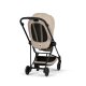 Cybex - Platinum MIOS 4 Comfort Kombikinderwagen 2 in 1 Mattblack Cozy beige