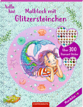 Coppenrath - Nella Nixe - Malblock mit Glitzersteinchen:...