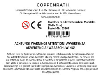 Coppenrath - Nella Nixe - Malblock mit Glitzersteinchen: Mandalas (5)