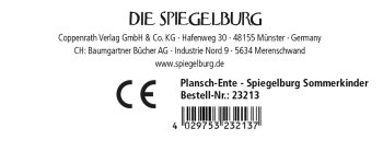 Die Spiegelburg - Sommerkinder - Plansch-Ente (12)