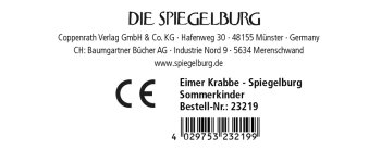 Die Spiegelburg - Sommerkinder - Eimer Krabbe (faltbar) (6)