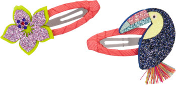 Die Spiegelburg - Nella Nixe - Haarclips Tukan und Blume...