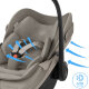 Maxi-Cosi - Pebble Slide Pro Babyschale Sapphire sand