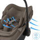 Maxi-Cosi - Pebble Slide Pro Babyschale Oak truffle