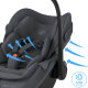 Maxi-Cosi - Pebble Slide Pro Babyschale Moon graphite