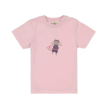 Lässig - Kinder T-Shirt Bio Baumwolle Katze rosa Gr....