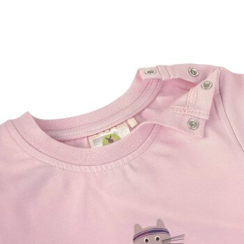 Lässig - Kinder T-Shirt Bio Baumwolle Katze rosa Gr. 74/80 (7-12 Monate) (2)