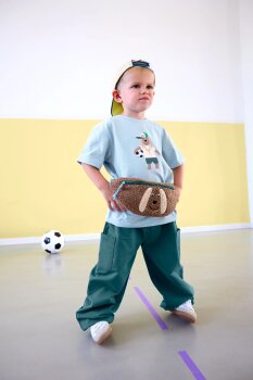 Lässig - Kinder T-Shirt Bio Baumwolle Hund hellblau...