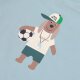 Lässig - Kinder T-Shirt Bio Baumwolle Hund hellblau Gr. 62/68 (3-6 Monate) (2)