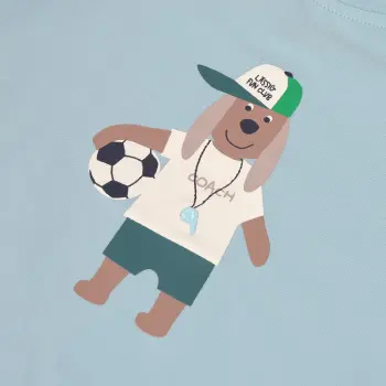 Lässig - Kinder T-Shirt Bio Baumwolle Hund hellblau Gr. 86/92 (12-24 Monate) (2)
