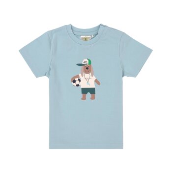 Lässig - Kinder T-Shirt Bio Baumwolle Hund hellblau...
