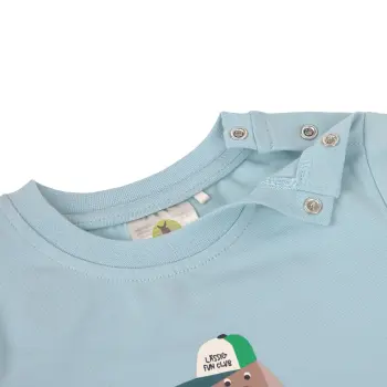 Lässig - Kinder T-Shirt Bio Baumwolle Hund hellblau Gr. 98/104 (2-4 Jahre) (2)