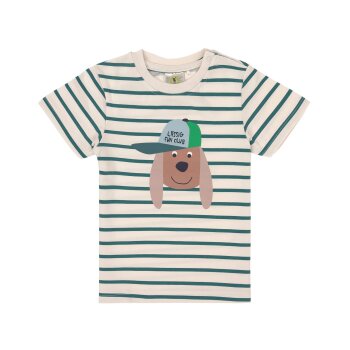 Lässig - Kinder T-Shirt Bio Baumwolle Hund gestreift...