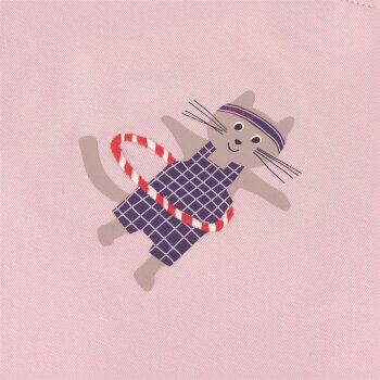 Lässig - Kinder T-Shirt Bio-Baumwolle, Katze Rosa, 2-4 Jahre