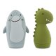 Trixie - Mr. Shark & Mr. Dino Badespielzeug Spritztiere (4)