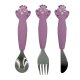 Trixie - Mrs. Peacock Kinderbesteck-Set aus Silikon 3 Teile (5)