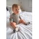 Lässig - Baby Wickelbody Kurzarm - Sprinkle Taupe, 50/56, 0-2 Monate