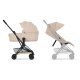 Cybex - Platinum 2-in-1 Kombi-Reisebuggy COYA Comfort Matt black Cozy beige