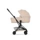 Cybex - Platinum 2-in-1 Kombi-Reisebuggy COYA Comfort Matt black Cozy beige