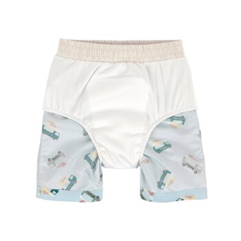 Lässig - UV-Boardshorts mit Schwimmwindel - Ice Cream Truck Illusion Blue, Gr. 86, 13-18 Monate