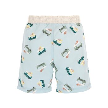 Lässig - UV-Boardshorts mit Schwimmwindel - Ice Cream Truck Illusion Blue, Gr. 86, 13-18 Monate