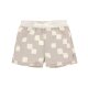Lässig - UV-Boardshorts mit Schwimmwindel - Checkerboard Stone/Sea Salt, Gr. 74/80, 07-12 Monate