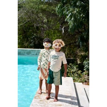 Lässig - Langarm UV-Badeshirt - Checkerboard Sea...