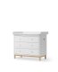 Oliver Furniture - Wood Wickelkommode 3 Schubladen Weiß / Eiche