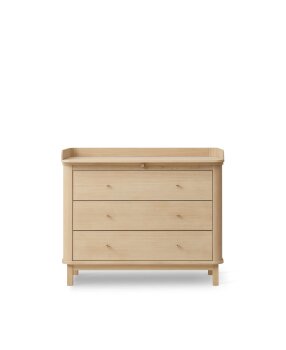 Oliver Furniture - Wood Wickelkommode 3 Schubladen Eiche