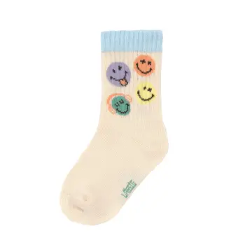 Lässig - Kindersocken (3 Stück) Smileyworld blau Gr. 27-30