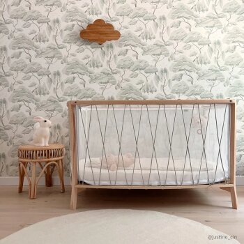 Charlie Crane - KIMI Babybett mit Matratze (60 x 120 cm) Buche grün
