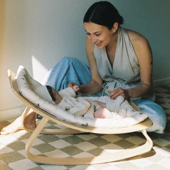 Charlie Crane - LEVO Babywippe aus Buche BIO-Zoo