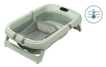 Maxi-Cosi - Indigo Plus Babybadewanne mit Temperaturanzeige Sage green