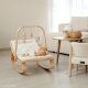 Charlie Crane - LEVO Babywippe aus Walnuss Fur milk