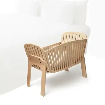 Charlie Crane - KODO Beistellbett mit Matratze aus Buche