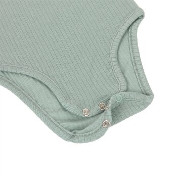 Lässig - Ärmelloser Body TENCEL™ Lyocell gerippt - Granite Green, Gr. 50/56