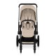 Cybex - Platinum e-PRIAM 5 Comfort Kinderwagen Set 3 in 1 inkl. Cybex Cloud T (Matt black Cozy beige)