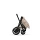 Cybex - Platinum e-PRIAM 5 Comfort Kinderwagen Set 3 in 1 inkl. Cybex Cloud T (Matt black Cozy beige)