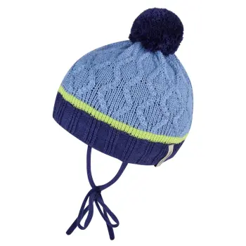 Sterntaler - Bommelmütze Struktur - Mittelblau, Gr. 47