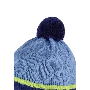 Sterntaler - Bommelmütze Struktur - Mittelblau, Gr. 47