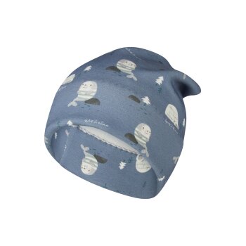 Sterntaler - Beanie Robben - Mittelblau, Gr. 43