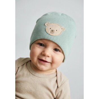 Sterntaler - Beanie Bärchen - Pudergrün, Gr. 35
