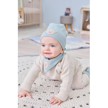 Sterntaler - Beanie Bärchen - Pudergrün, Gr. 39