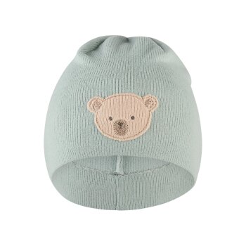 Sterntaler - Beanie Bärchen - Pudergrün, Gr. 39