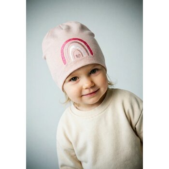 Sterntaler - Beanie Regenbogen - Zartrosa, Gr. 51