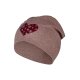 Sterntaler - Beanie Blumenherz - Rosa Melange, Gr. 45