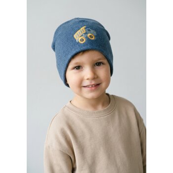Sterntaler - Beanie LKW - Blau Melange, Gr. 51