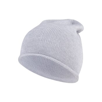 Sterntaler - Strickmütze Rollrand - Silber Melange,...